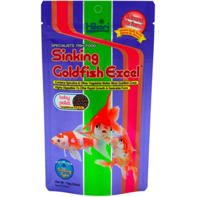 Hikari sinking excel ιδανικού μεγέθους ταμπλέτα για goldfish 110g