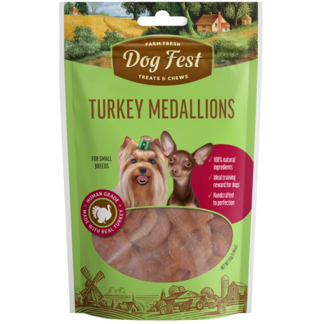 PetFest Dog λιχουδιά με γαλοπούλα για σκυλιά μικρόσωμων φυλών 55g PetFest Dog λιχουδιά με γαλοπούλα για σκυλιά μικρόσωμων φυλών 55g