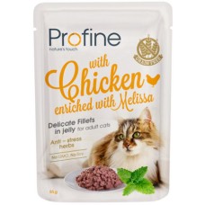 Profine υγρή τροφή για ενήλικες γάτες  με κοτόπουλο και μελισσόχορτο χωρίς σιτηρά
