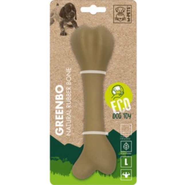 M-pets Greenbo Φυσικό οστό από καουτσούκ L 20x6x4,5cm