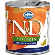 Farmina N&D wet πλήρης τροφή για κουτάβια μέχρι δύο μηνών με κολοκύθα & αρνί & μύρτιλο