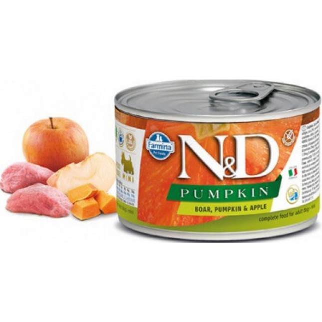 Farmina N&D πλήρης υγρή τροφή για ενήλικους σκύλους με κολοκύθα & αγριογούρουνο & μήλο