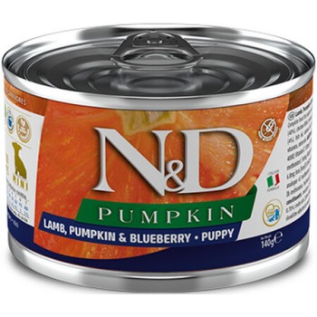 Farmina N&D pumpkin τροφή για κουτάβια με αρνί & κολοκύθα 140gr