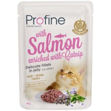 Profine υγρή τροφή για γατάκια με σολομό και catnip χωρίς σιτηρά