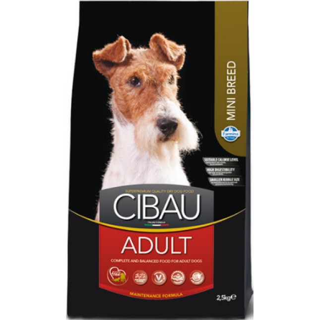 Farmina Cibau πλήρης, ισορροπημένη τροφή για ενήλικους σκύλους μικρόσωμων με κοτόπουλο & ρύζι 2,5kg
