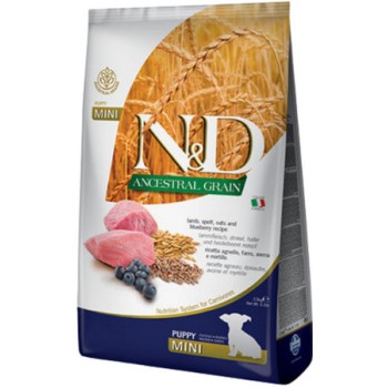 Farmina N&D πλήρης τροφή με αρνί, όλυρα, βρώμη και μύρτιλο 2,5kg