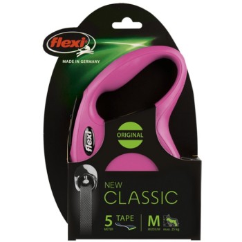 Flexi αυτόματος οδηγός New Classic Tape με ταινία για σκυλιά όλων των φυλών μήκους 5 μέτρα Flexi αυτόματος οδηγός New Classic Tape με ταινία για σκυλιά όλων των φυλών μήκους 5 μέτρα