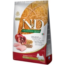 Farmina N&D πλήρης τροφή για μικρόσωμους υπερήλικους σκύλους με κοτόπουλο