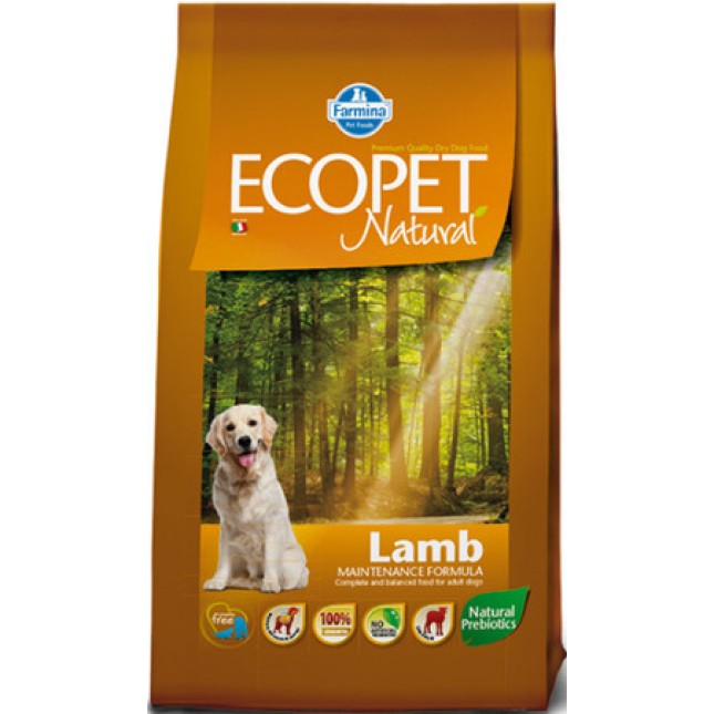 Farmina Ecopet natural τροφή για ενήλικους σκύλους medium με αρνί 12kg Farmina Ecopet natural τροφή για ενήλικους σκύλους medium με αρνί 12kg