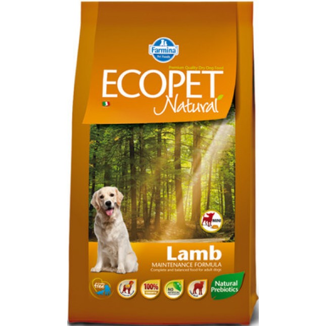 Farmina Ecopet natural ισορροπημένη τροφή για ενήλικους σκύλους με προβλήματα πέψης mini αρνί 12kg Farmina Ecopet natural ισορροπημένη τροφή για ενήλικους σκύλους με προβλήματα πέψης mini αρνί 12kg