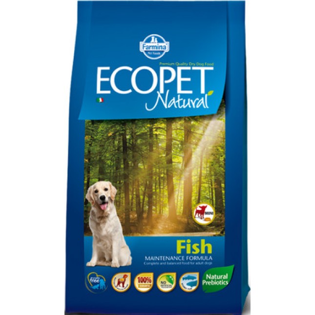 Farmina Ecopet natural πλήρης και ισορροπημένη τροφή για ενήλικους σκύλους mini με ψάρι 12kg Farmina Ecopet natural πλήρης και ισορροπημένη τροφή για ενήλικους σκύλους mini με ψάρι 12kg