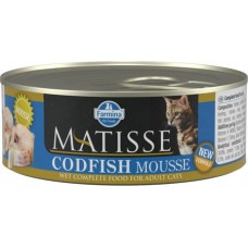 Farmina Matisse πλήρης υγρή τροφή για ενήλικες γάτες με κοτόπουλο, μπακαλιάρος, ρέγγα 85gr Farmina Matisse πλήρης υγρή τροφή για ενήλικες γάτες με κοτόπουλο, μπακαλιάρος, ρέγγα 85gr