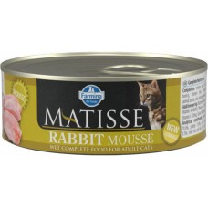 Farmina Matisse πλήρης υγρή τροφή για ενήλικες γάτες με κοτόπουλο, κουνέλι 85gr