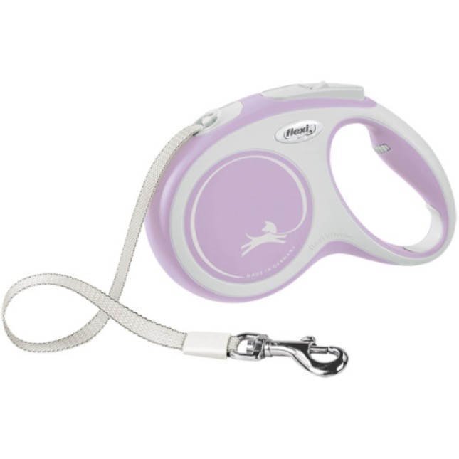 Flexi αυτόματος οδηγός New Comfort Tape με ιμάντα για σκυλιά μήκους 5 μέτρων Flexi αυτόματος οδηγός New Comfort Tape με ιμάντα για σκυλιά μήκους 5 μέτρων