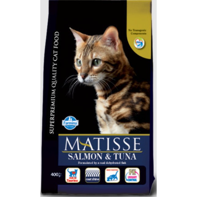 Farmina Matisse πλήρης και ισορροπημένη τροφή με σολωμό και τόνο για ενήλικες γάτες