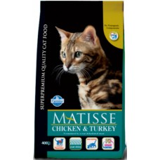 Farmina Matisse πλήρης και ισορροπημένη τροφή με κοτόπουλο και γαλοπούλα για ενήλικες γάτες