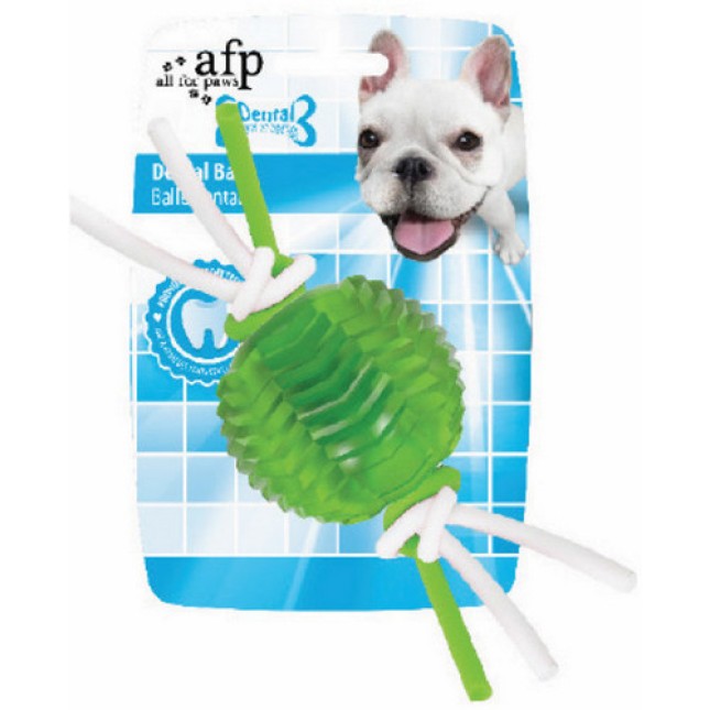 AFP παιχνίδι σκύλου οδοντικής φροντίδας σε σχήμα μπάλας και σε τρεις αποχρώσεις 1 τμχ.
