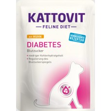 Finnern Kattovit διαιτητική υγρή τροφή για διαβητικές γάτες για ρύθμιση γλυκόζης με κοτόπουλο 85gr
