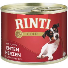 Finnern Rinti Gold πλήρης τροφή gourmet για επιλεκτικούς ή μικρόσωμους σκύλους με καρδιές πάπιας