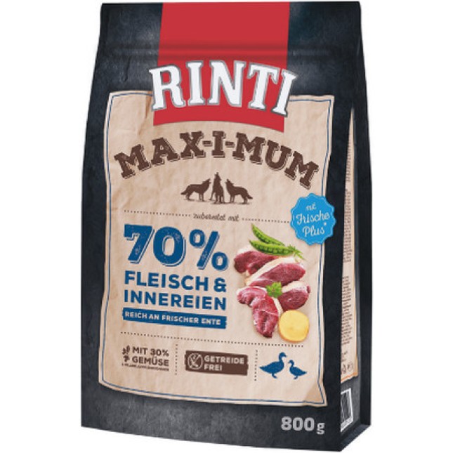 Finnern Rinti  Max-i-mum τροφή σκύλου χωρίς σιτηρά πάπια 800gr