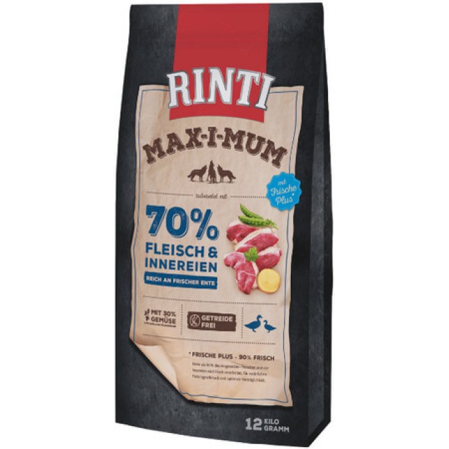 Finnern Rinti Max-i-mum τροφή σκύλου χωρίς σιτηρά πάπια 12kg Finnern Rinti Max-i-mum τροφή σκύλου χωρίς σιτηρά πάπια 12kg
