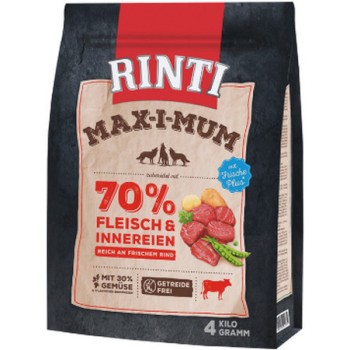 Finnern Rinti Max-i-mum τροφή σκύλου χωρίς σιτηρά βοδινό 4kg Finnern Rinti Max-i-mum τροφή σκύλου χωρίς σιτηρά βοδινό 4kg