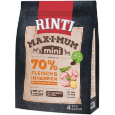 Finnern Rinti Max-i-mum τροφή σκύλου Adult χωρίς σιτηρά mini κοτόπουλο 4kg Finnern Rinti Max-i-mum τροφή σκύλου Adult χωρίς σιτηρά mini κοτόπουλο 4kg