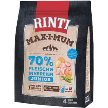 Finnern Rinti Max-i-mum τροφή σκύλου Junior χωρίς σιτηρά κοτόπουλο 4kg Finnern Rinti Max-i-mum τροφή σκύλου Junior χωρίς σιτηρά κοτόπουλο 4kg