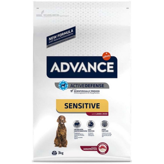 Affinity Advance για ενήλικους σκύλους με ευαίσθητο πεπτικό σύστημα με αρνί & ρύζι 3kg Affinity Advance για ενήλικους σκύλους με ευαίσθητο πεπτικό σύστημα με αρνί & ρύζι 3kg