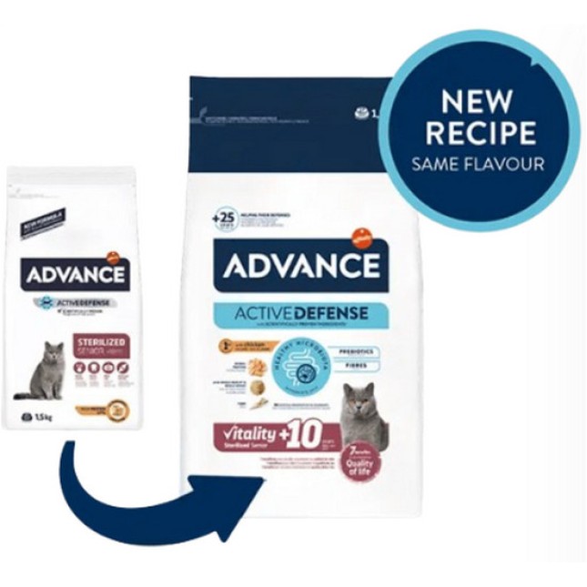Affinity Advance Πλήρης διατροφή για ηλικιωμένες στειρωμένες γάτες, ηλικίας άνω των 10 ετών Affinity Advance Πλήρης διατροφή για ηλικιωμένες στειρωμένες γάτες, ηλικίας άνω των 10 ετών
