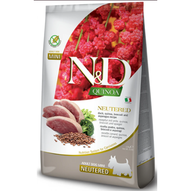 Farmina N&D για ενήλικα στειρωμένα σκυλιά με πάπια 7Kg Farmina N&D για ενήλικα στειρωμένα σκυλιά με πάπια 7Kg