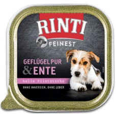 Finnern Rinti feinest πλήρης τροφή σκύλου χωρίς σιτηρά με καθαρό κρέας πουλερικών & πάπιας 150gr
