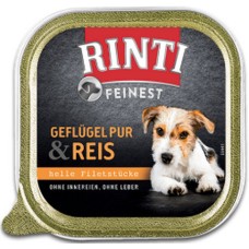 Finnern Rinti feinest πλήρης τροφή σκύλου χωρίς σιτηρά με καθαρό κρέας πουλερικών & ρύζι 150gr