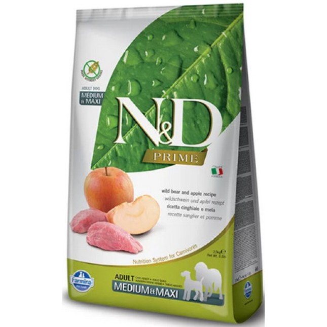 Farmina N&D χωρίς σιτηρά με αγριόχοιρο και μήλο 2,5kg Farmina N&D χωρίς σιτηρά με αγριόχοιρο και μήλο 2,5kg