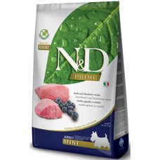 Farmina N&D Πλήρης τροφή για ενήλικους σκύλους μικρόσωμων φυλών με αρνί και μύρτιλο χωρίς σιτηρά