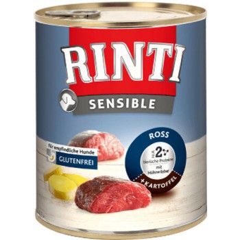 Finnern Rinti Sensible gluten free άλογο, συκώτι κοτόπουλου 800gr Finnern Rinti Sensible gluten free άλογο, συκώτι κοτόπουλου 800gr