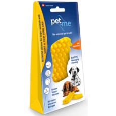 Pet & me Κίτρινη βούρτσα σιλικόνης Pet & me Κίτρινη βούρτσα σιλικόνης