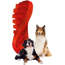 Pet & me Κόκκινη βούρτσα σιλικόνης Pet & me Κόκκινη βούρτσα σιλικόνης