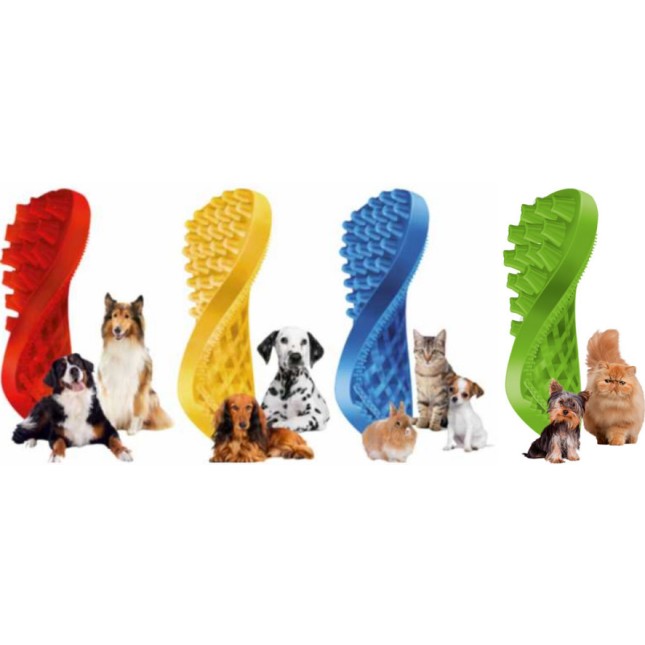 Pet & me Bούρτσες grooming από μαλακή ιατρική σιλικόνη Ελβετικής κατασκευής Pet & me Bούρτσες grooming από μαλακή ιατρική σιλικόνη Ελβετικής κατασκευής