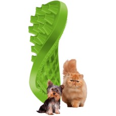 Pet & me Πράσινη βούρτσα σιλικόνης