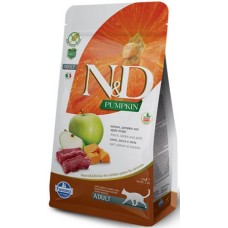 Farmina N&D Πλήρης τροφή για ενήλικες γάτες με ελάφι, κολοκύθα και μήλο χωρίς σιτηρά