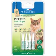 Francodex Απωθητικό Spot-on για ενήλικες γάτες 4x0,6ml