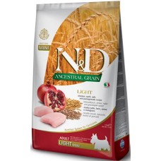 Farmina N&D Low Grain Πλήρης Light τροφή για ενήλικους σκύλους μικρόσωμων φυλών με κοτόπουλο & ρόδι