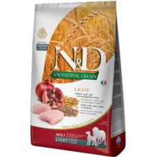 Farmina N&D Low Grain με κοτόπουλο, όλυρα, βρώμη και ρόδι 12Kg