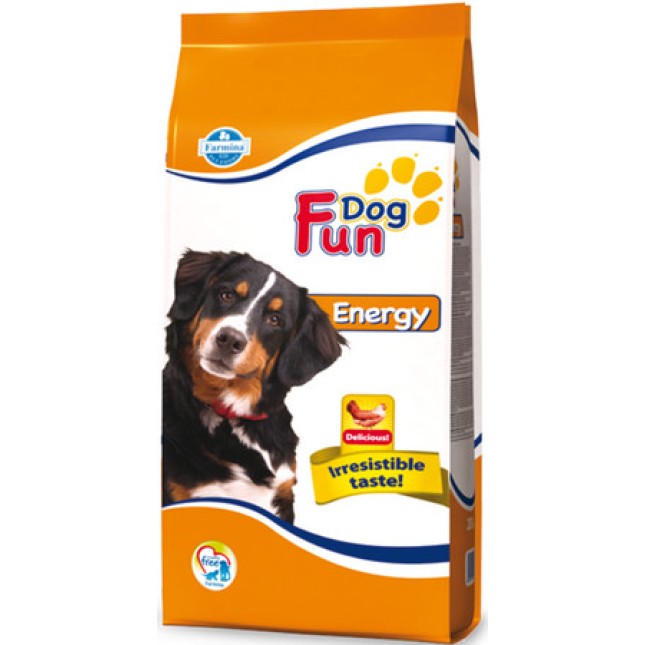 Farmina Dog Fun Πλήρης και ισορροπημένη τροφή για ενήλικους σκύλους εργασίας με κοτόπουλο Farmina Dog Fun Πλήρης και ισορροπημένη τροφή για ενήλικους σκύλους εργασίας με κοτόπουλο