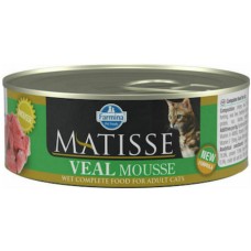 Farmina Matisse Πλήρης υγρή τροφή για ενήλικες γάτες με μοσχάρι 85gr