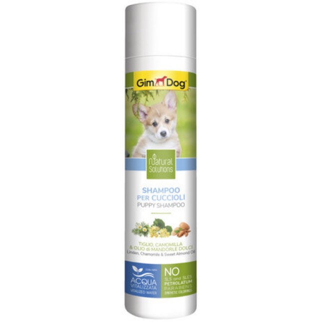 Gimdog natural solutions απαλό σαμπουάν για κουτάβια με το χαμομήλι και γλυκό αμυγδαλέλαιο 250ml Gimdog natural solutions απαλό σαμπουάν για κουτάβια με το χαμομήλι και γλυκό αμυγδαλέλαιο 250ml