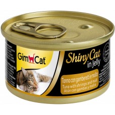 Gimcat υγρή τροφή για γάτες με υψηλής ποιότητας συστατικά, όπως τόνος & γαρίδες & βύνη σε ζελέ Gimcat υγρή τροφή για γάτες με υψηλής ποιότητας συστατικά, όπως τόνος & γαρίδες & βύνη σε ζελέ