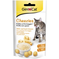 Gimcat λαχταριστά σνακ για γάτες σε σχήμα μπάλας με πραγματικό σκληρό τυρί χωρίς σιτηρά 50gr