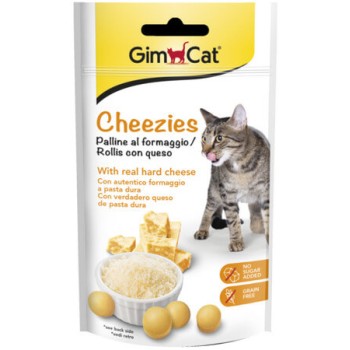 Gimcat λαχταριστά σνακ για γάτες σε σχήμα μπάλας με πραγματικό σκληρό τυρί χωρίς σιτηρά 50gr Gimcat λαχταριστά σνακ για γάτες σε σχήμα μπάλας με πραγματικό σκληρό τυρί χωρίς σιτηρά 50gr